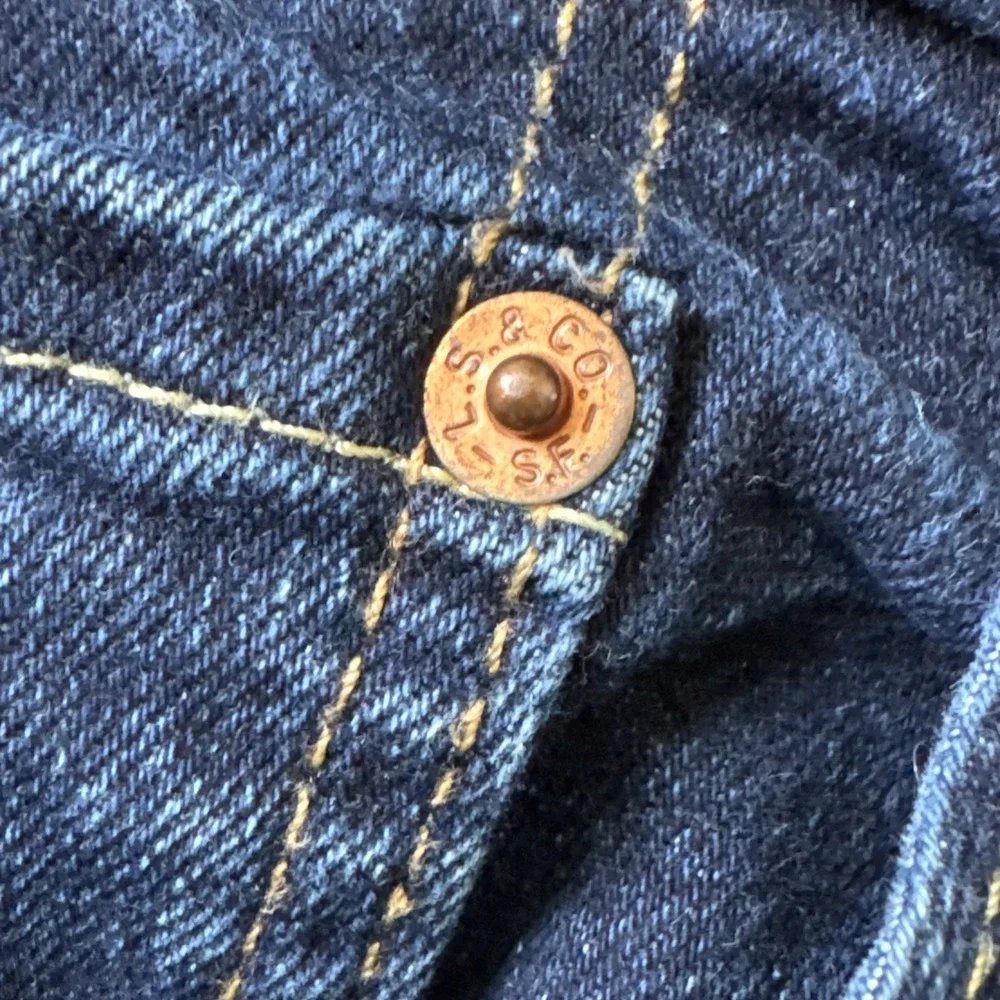 LEVIS MEN DARK BLUE JEAN 505 38X32 REGULAR STRAIGHT CLASSIC COTTON‎ DENIM #647